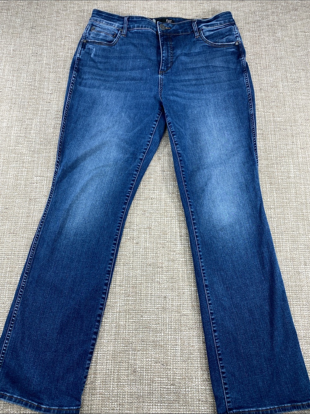 Kut from the Kloth Women's Mid to Dark Blue Bootcut Jeans
